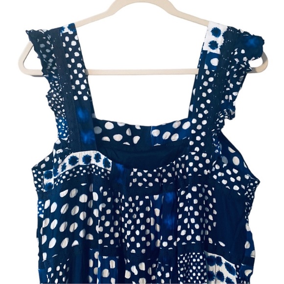 Lane Bryant Plus Size 16 Boho
Strapless Blue Patchwork Maxi Dress
Size 16 NWT - Picture 7 of 13